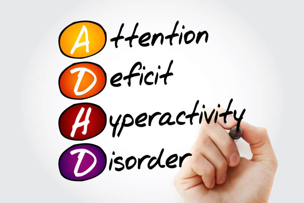 ADHD Attention Deficit Hyperactivity Disorder, acronym with ma