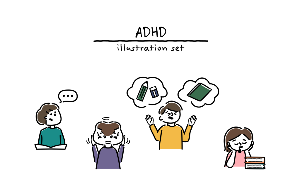 Image showing how ADHD affects someone's behavior