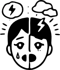 MindWell Mixed features Bipolar icon