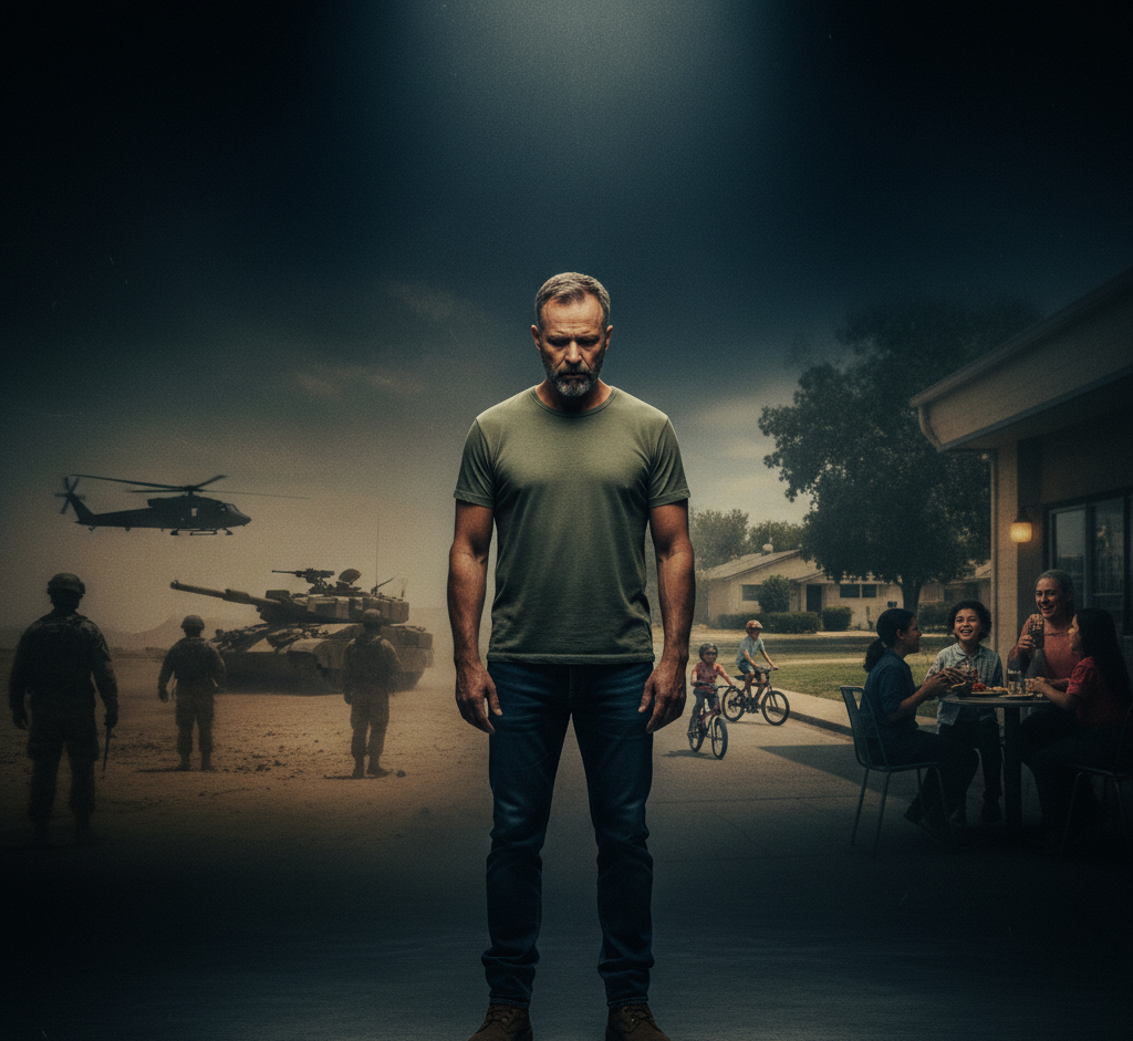 Military man struggling with civilian life adjustments