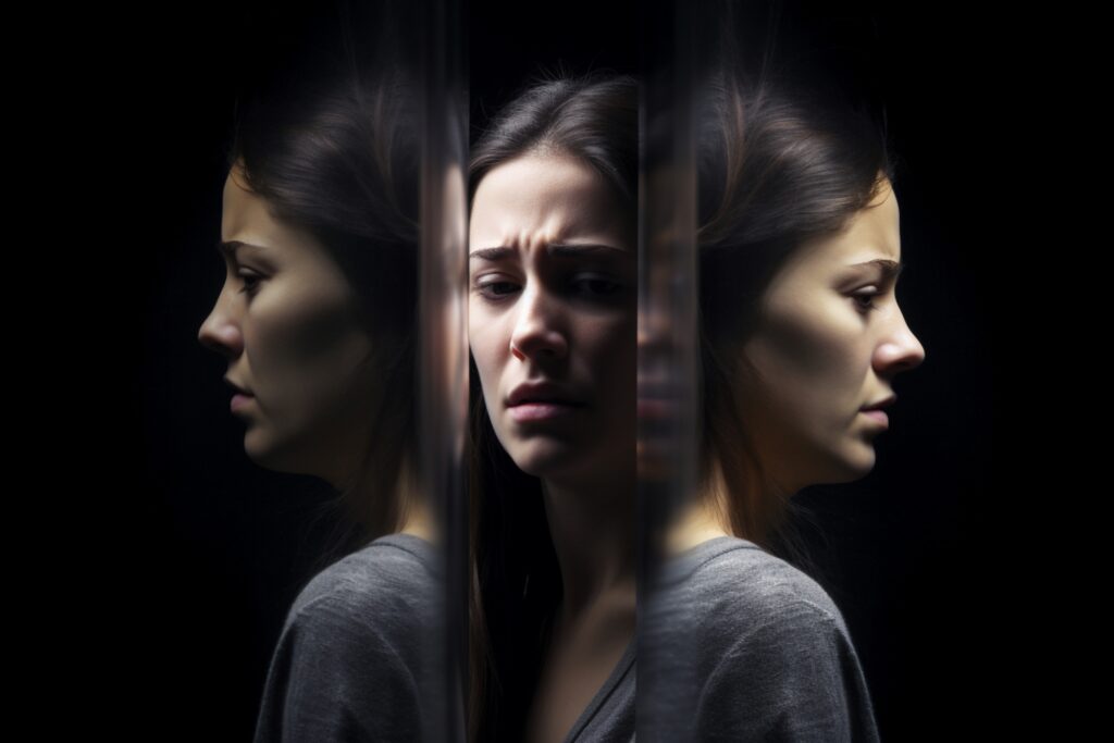 woman Experiencing distress from Bipolar Disorder