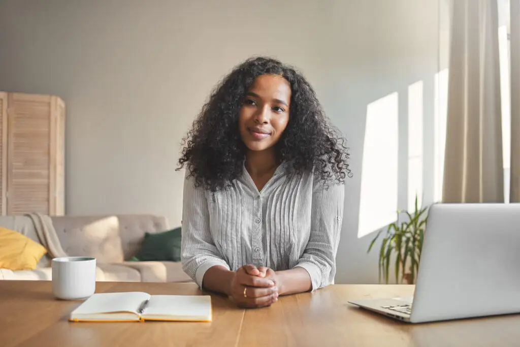 woman sitting at home desk needing adhd treatment in las vegas