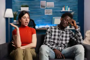 people sitting on couch and suffering from bipolar