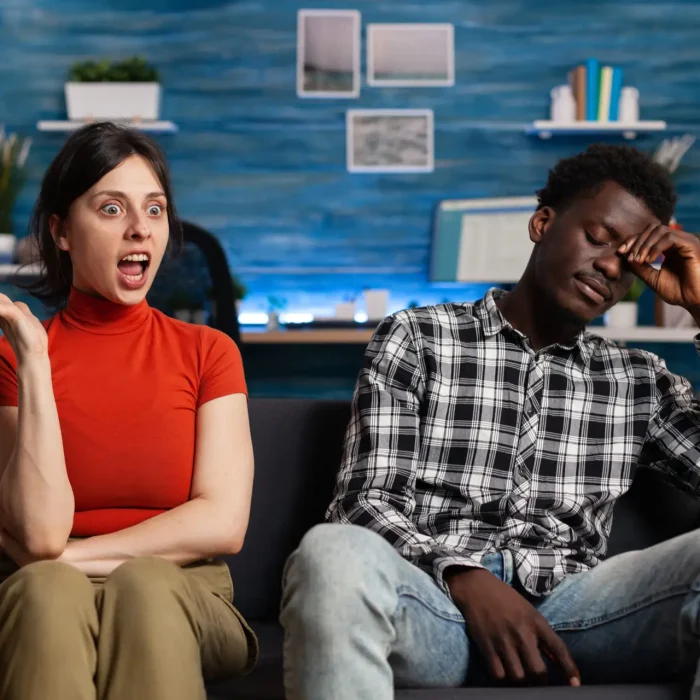 people sitting on couch and suffering from bipolar